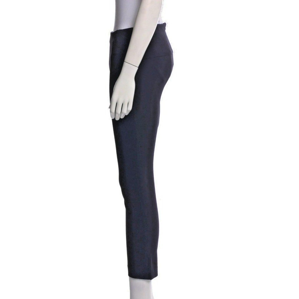 Veronica‎ Beard Black Cropped Skinny Pants Size 6 Grosgrain Trim